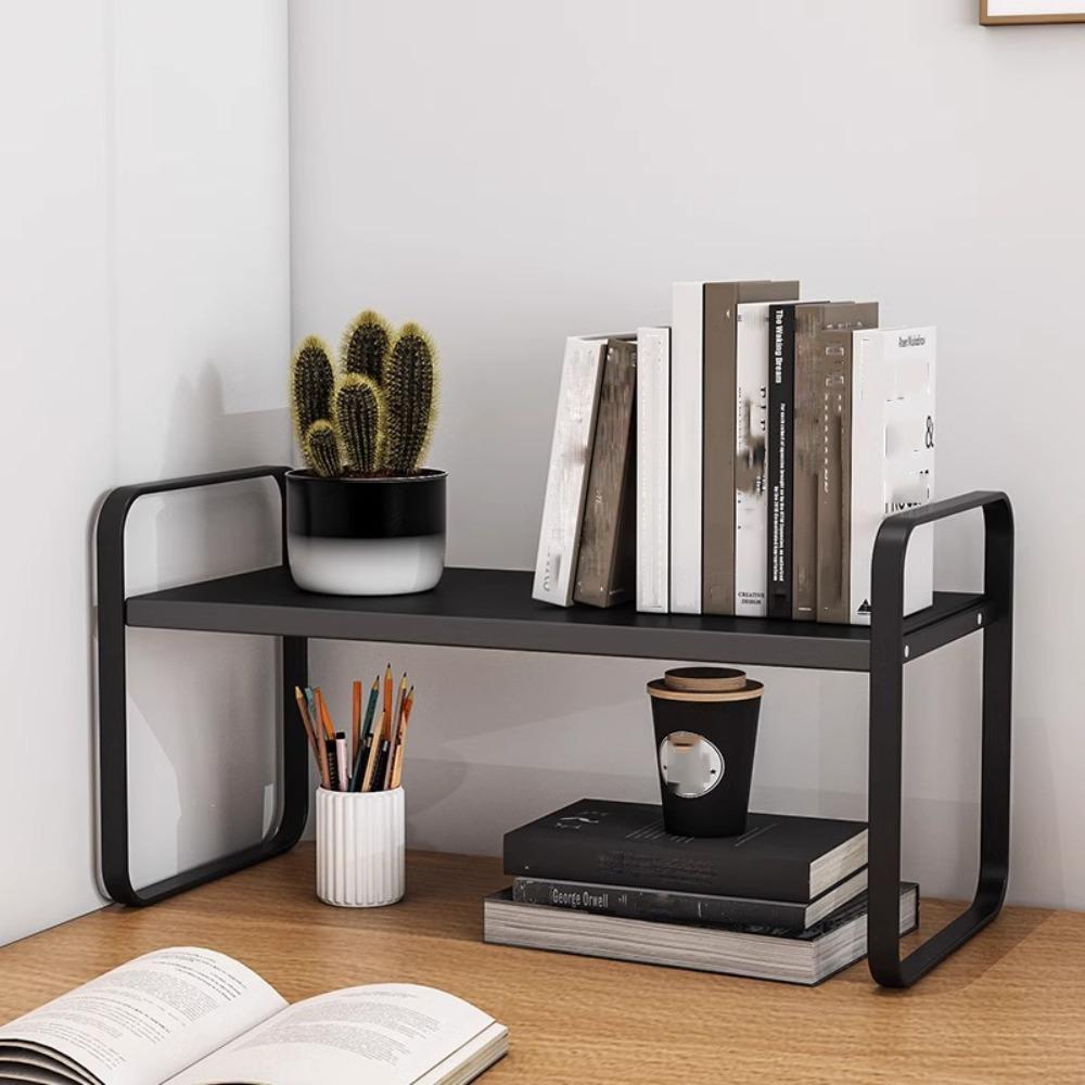 Minimalist Display Rack Strong Load-bearing Stationery Shelf Makeup Organizer Book Rack Study