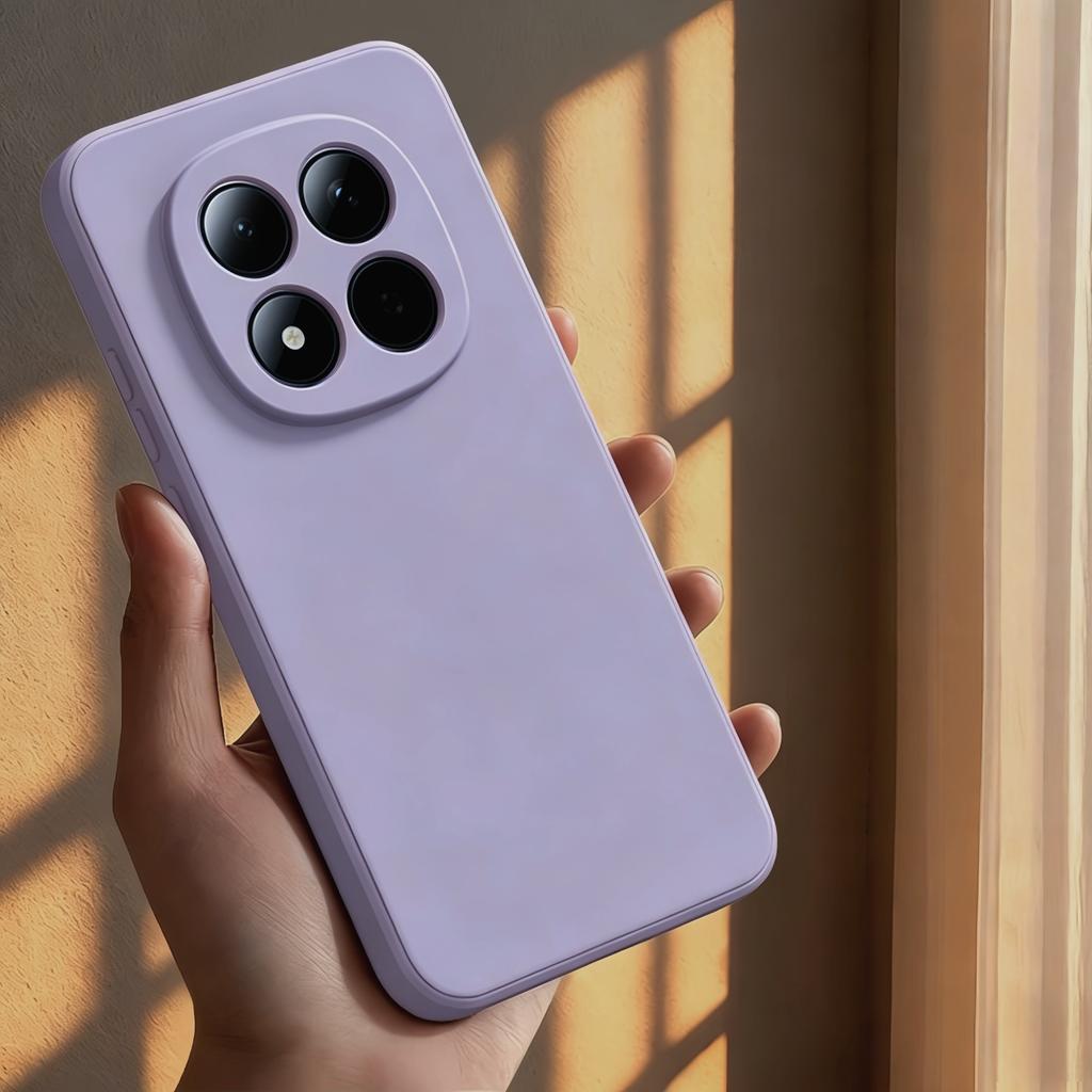 Fashion Solid Colour Shockproof Protective Liquid Silicone Phone Case For Redmi Note13 14 15 Pro Plus