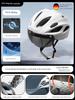 Bicycle Helmet with Goggles, One-Piece Riding Helmet, Men's and Women's Mountain Road Bike Safety Helmet