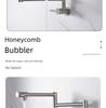 Robinet de cuisine pliable et pivotant mural en acier inoxydable NPT avec double ouverture/fermeture et flux d'eau froide simple