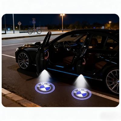 For E90 E91 E92 E93 E60 E61 F10 F07 E63 E64 F12 F13 F30 E87 F20 Accessories LED Car Door Logo Projector Lamps Welcome Light