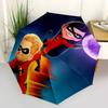 The Incredibles Collection Superhero Automatic Opening and Closing Umbrella, Lightweight 3-Fold, With Cute Cartoon Characters, Suitable for