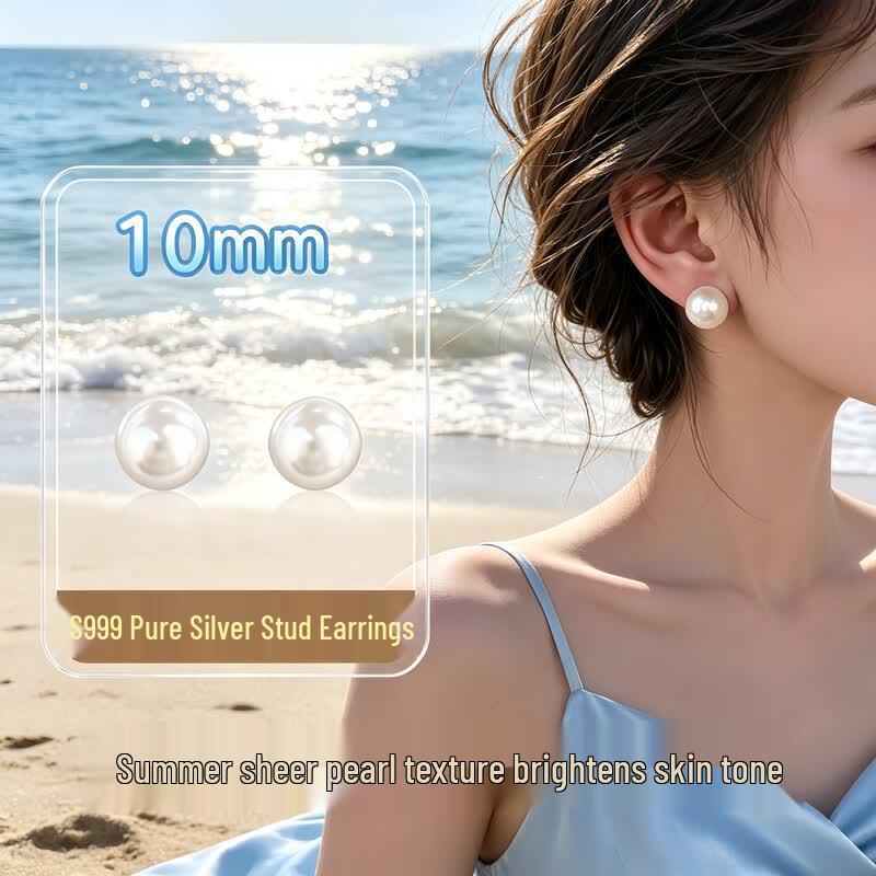 Dikalu Stylish Silver Needle Earrings & Ear Studs