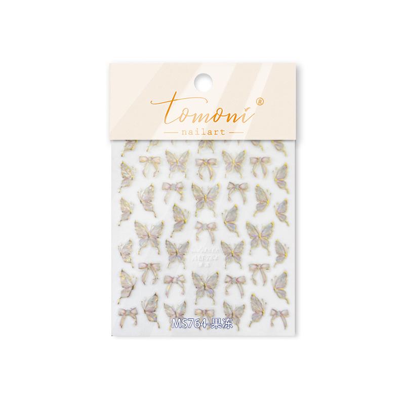 Tomoni x Moshishou Limited Edition Jelly Nail Stickers - Butterfly Design
