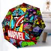 1 pièce Parapluie Pliant Automatique Marvel Comics - Compact 8 Côtes, Plastique et Fer Durables, Usage Quotidien F104017