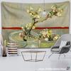Van Gogh Oil Painting Almond Blossoms Tapestry Headboard Wall Art Bedspread Dorm Tapestry Home Decor