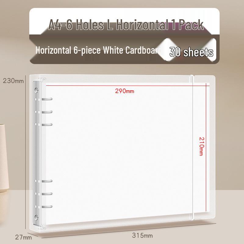 Multi-Size DIY Photo Album Binder with Black Card Pages