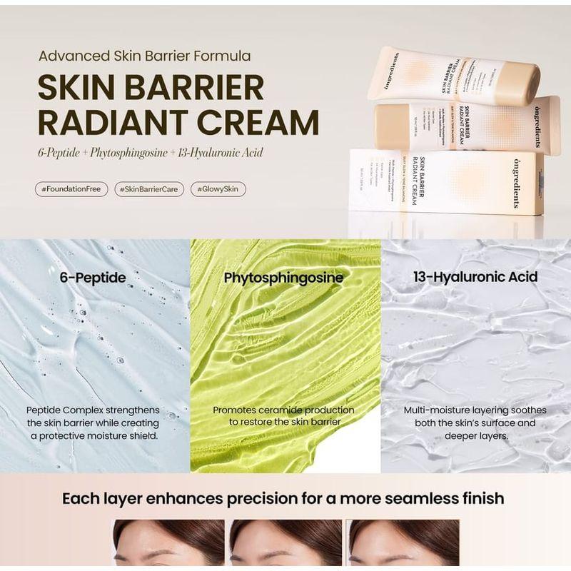 ongredients - Skin Barrier Radiant Cream