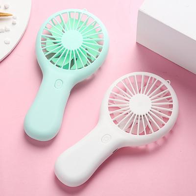Cute Portable USB Chargeable Mini Fan Handheld Fans Summer Outdoor Indoor Students Classroom Fan With Base