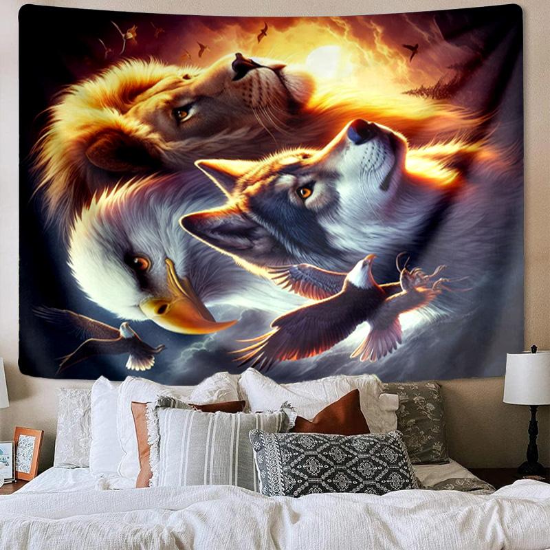 Night Owls In The Moonlight Tapestry Room Decoration Wall Hanging for Living Room Bedroom, dormitory, Birthday and Christmas gifts