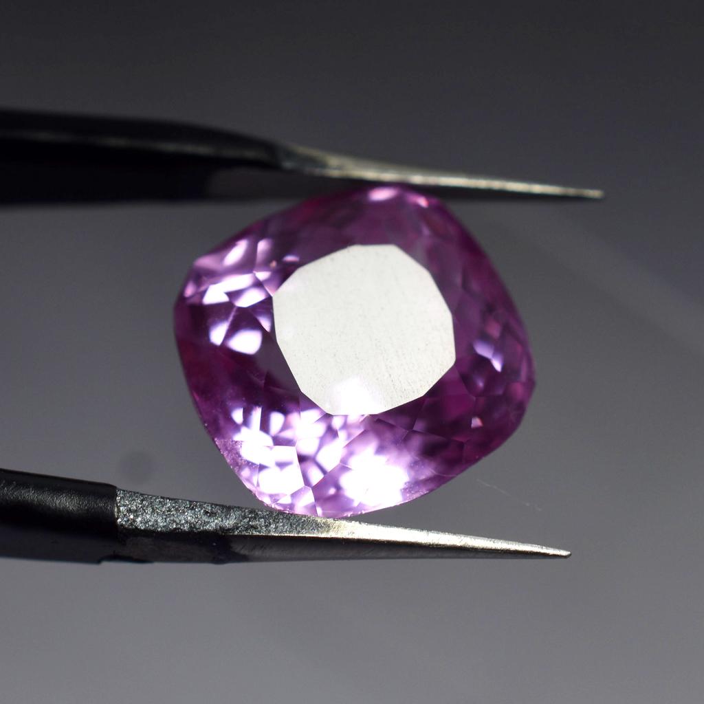 Natural Pink Sapphire Loose Gemstone 8.2 Ct Square Cushion Cut September Birthday Birthstone