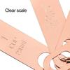 4Pcs Measuring Spoon Clear Scale Ring Buckle Comfortable Grip Plastic Food Measuring Scoop Set Kitchen Gadget Home Supplies