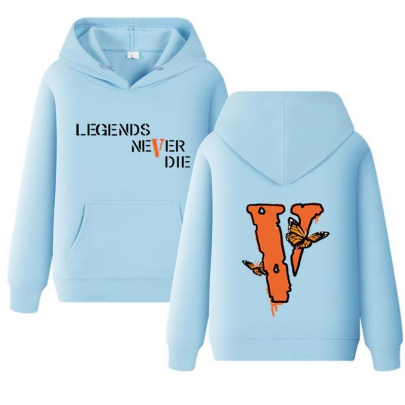 Kapuzenpullover Sweatshirts Unisex Mode Buchstaben Herren Damen Locker Langarm Schmetterling Hoodie