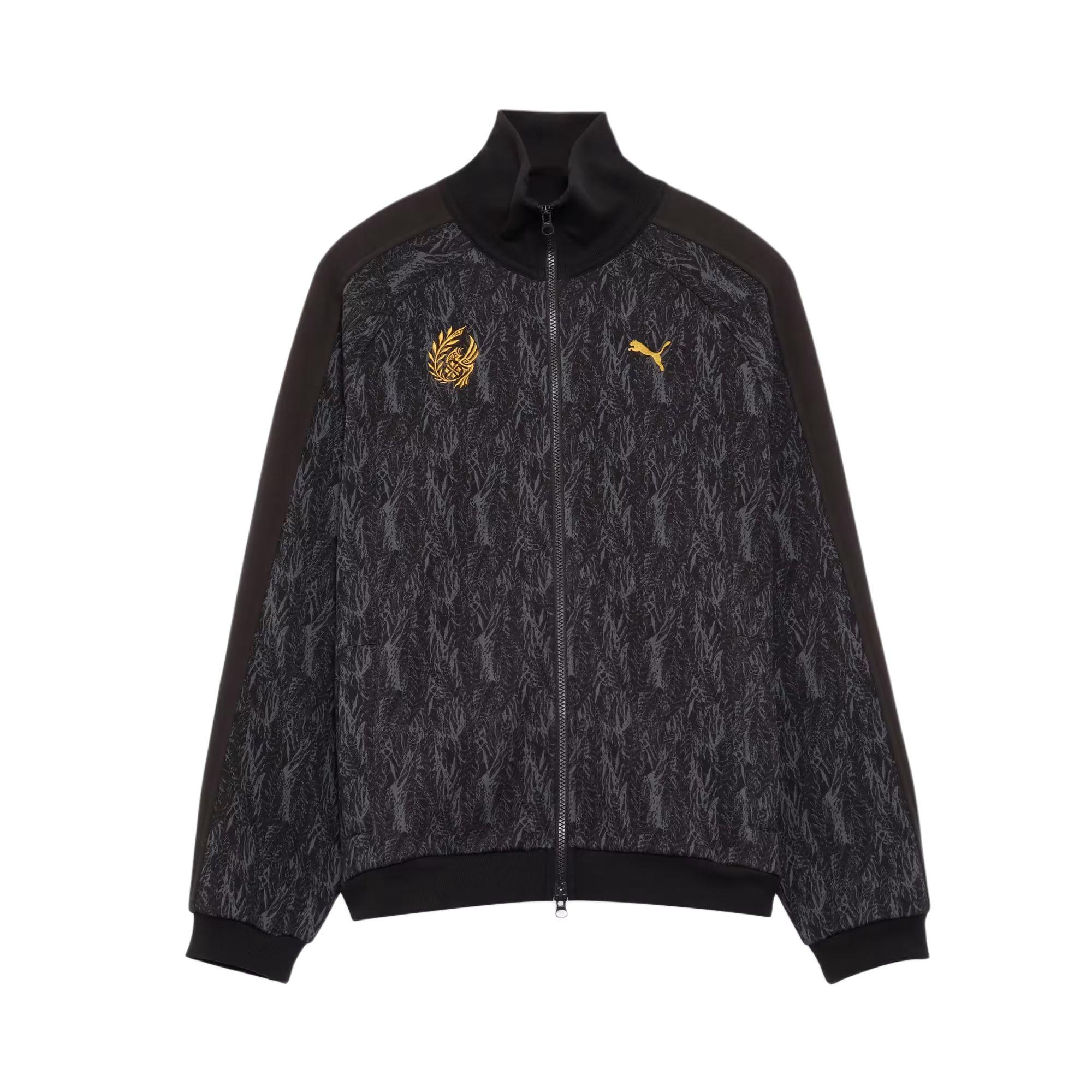 Puma X Monster Hunter Wilds T7 Archveld Stand Collar Zip Knit Loose Jacket Unisex jackets 636481-01 L