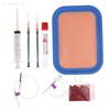 Human Skin Venipuncture IV Injection Training Silicone Pad Model, Venous Blood Drawing Practice Moudel Set