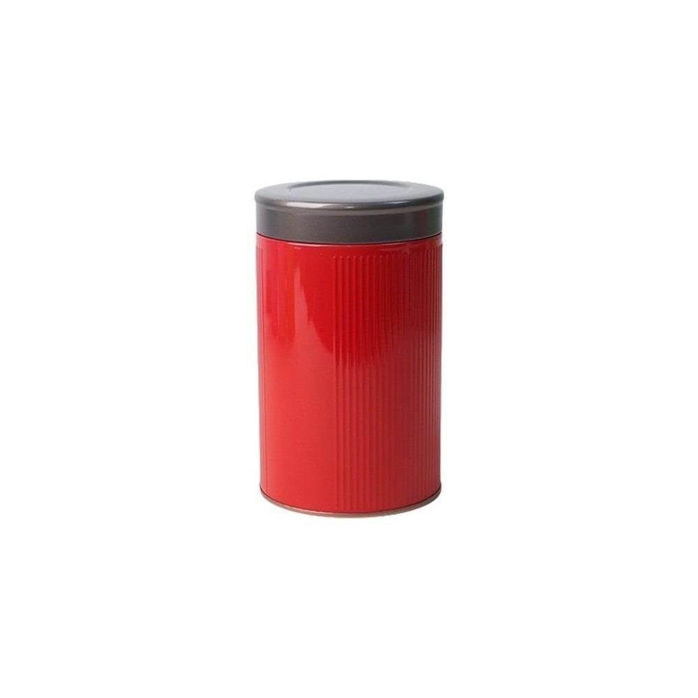 Circular Pattern Tea Storage Box Thickened Metal Storage Can Mini Tea Sealed Jar  Household Use