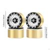 4 Pieces 1.9 Inches Beadlock Wheel Rim Replacement Metal Accessory Od 56.5mm for SCX10 TRX4 90046