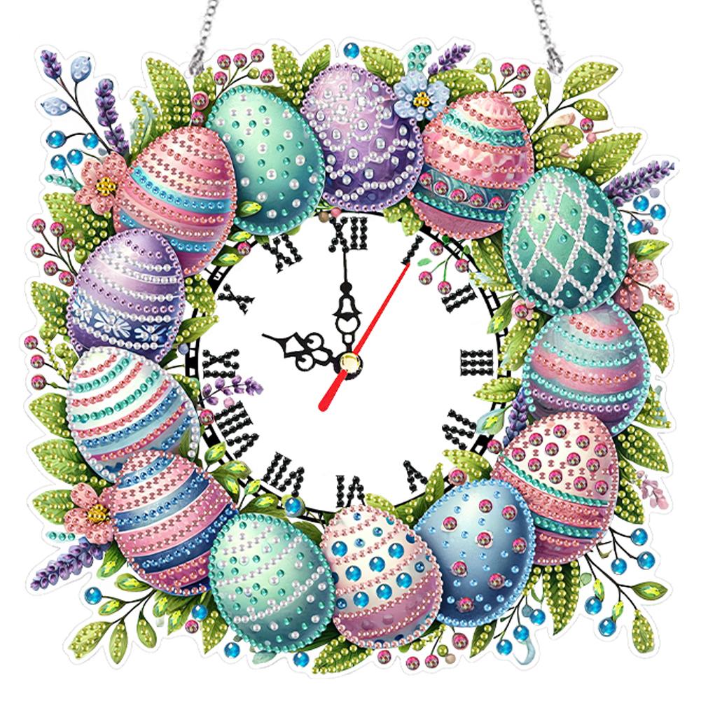 

2D Плоский Сделай сам Акриловый Особой Формы Алмазная Живопись Подвеска Часы 5D Настенные Часы Искусство Ремесло для Украшения Гостиной