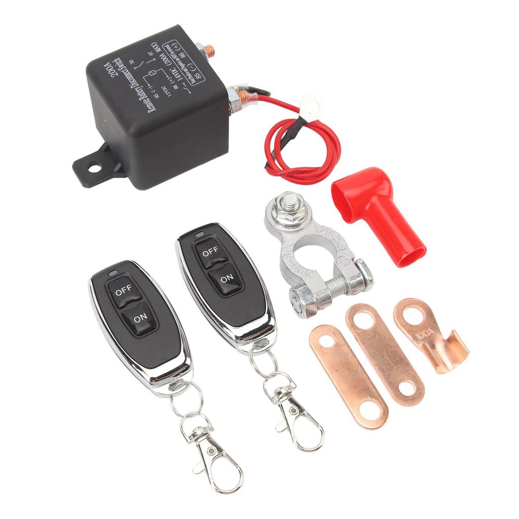 Comutator de deconectare baterie cu telecomandă 12V Previne descărcarea bateriei Securitate înaltă 200A Comutator de oprire baterie dublă pentru mașină