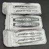 FUP1  2pcs 3d Metal Logo AMG Edition Emblem Sticker Car Fender Badge for Mercedes A B C E S ML GL W176 W177 W203 W204 W211 Accessories