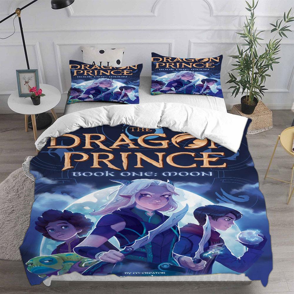 The Dragon Prince Season 1 (2018) Bedding Sets Bed Cover Comforter Duvet Cover Pillow Case 2-3 Pieces Sets Bedroom Decor
