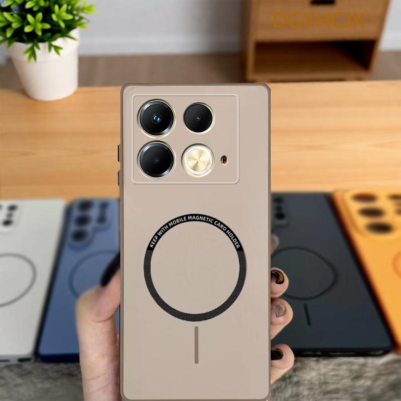 For Infinix Note 40 Case Infinix Note 40 Pro Phone Case Infinix Note 40 Pro + Plus Cover Color Magnetic Hard Silicone Back Cover