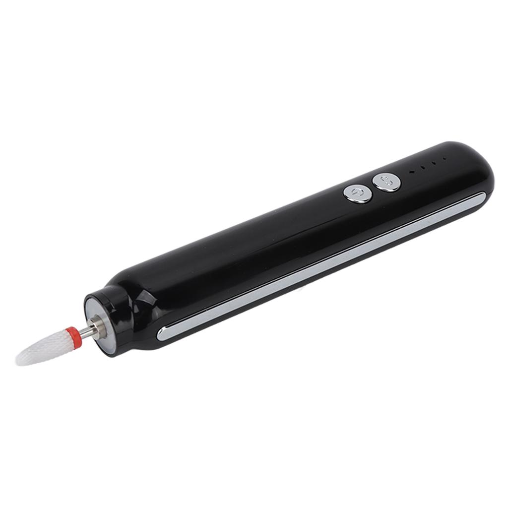 Nail Drill Machine USB Charging 3 Speeds Portable Electric Nail File Set with Light for Manicure Pedicure