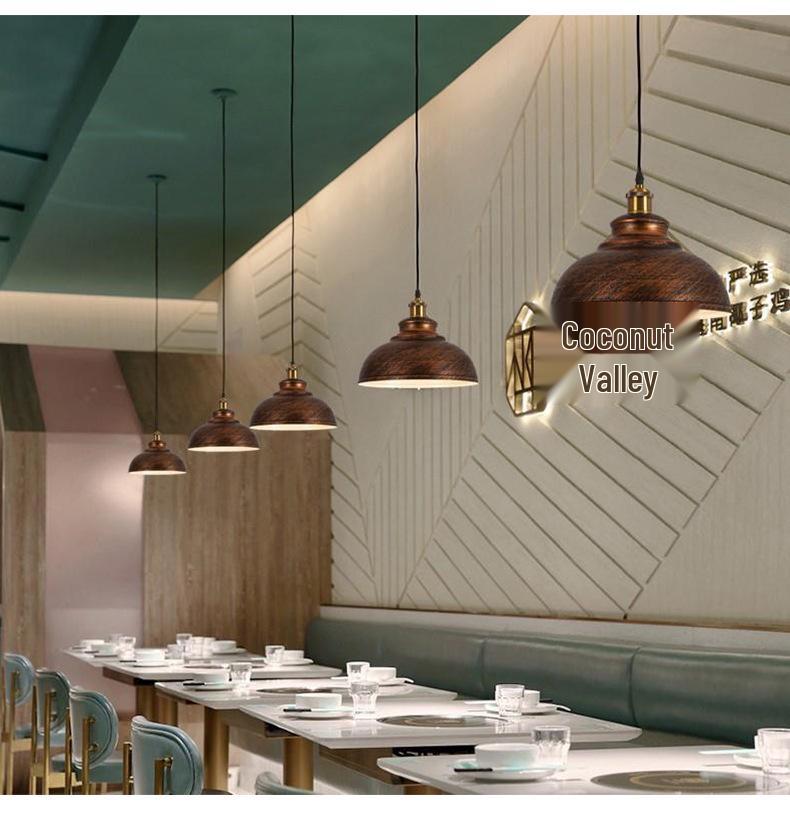 Retro Industrial Iron Chandelier for Hotels, Restaurants, and Bars