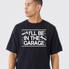 I'll Be In The Garage T-Shirt, Car Enthusiast Mechanic 100% Cotton Tee