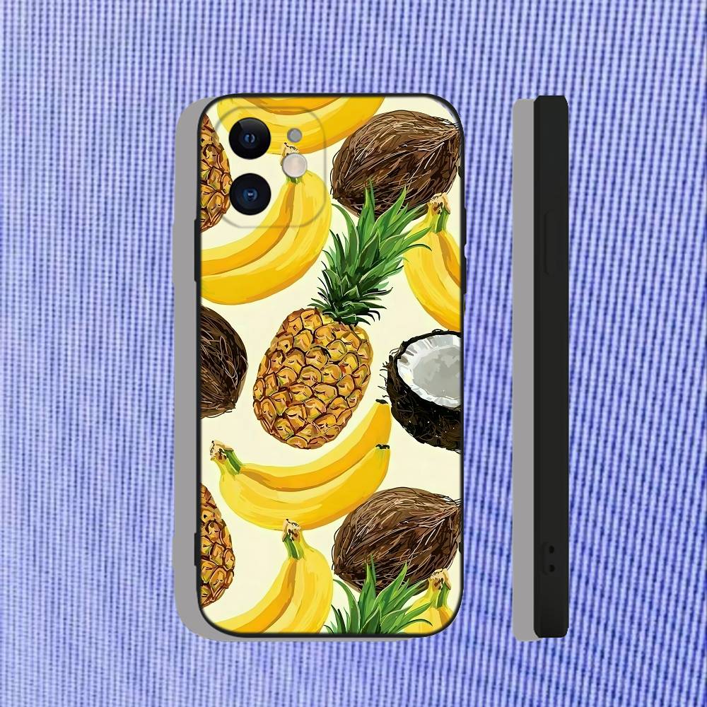 

Pineapple Summer Friut For iPhone 17,16,15,14,13,12,11,Air,X,XR,Pro,Max,Plus TPU Soft Skin-friendly Cover iPhone12