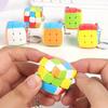 Mini Cube 3x3x3 Schlüsselanhänger Magische Würfel Puzzle Mofangge für Anfänger Professionelle Cubo Magico Spielzeug für Kinder Kinder