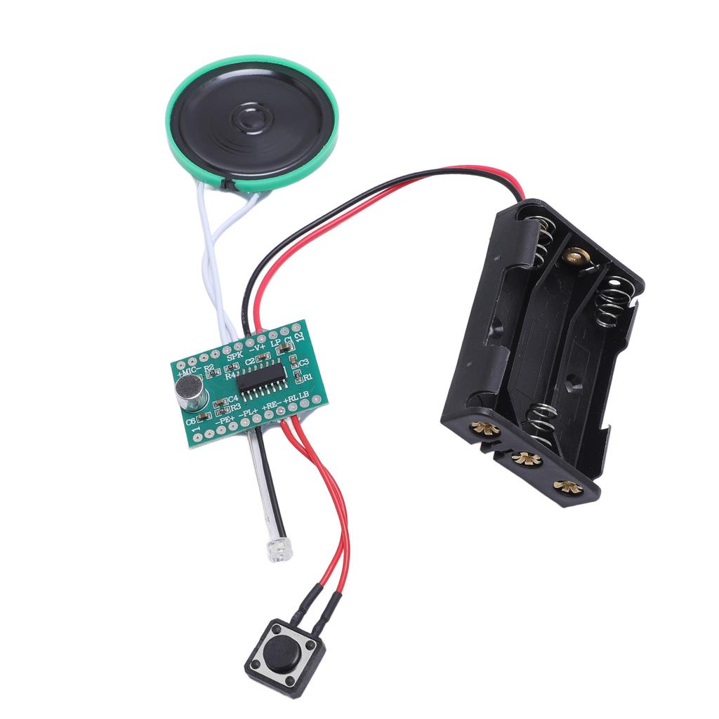 Sound Recorder Module with Speaker 4 Minutes Recordable Light Activated Loop Playback Voice Recording Module Chip for