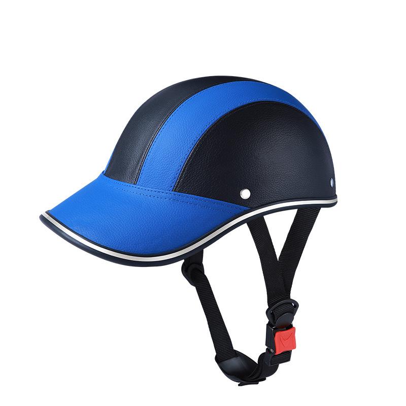 Summer Half Helmet Harley Four Seasons Riding Baseball Cap Summer Helmet Duckbill Hat Breathable Lightweight Retro Half Helmet Men Pedal Bike