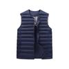 2025 Winter Men's Convertible Round/V-Neck White Duck Down Short Vest
