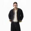 Winter Fleece Lined Cotton Puffer Jacket Men Vintage American Style Warm Coat With Fur Collar