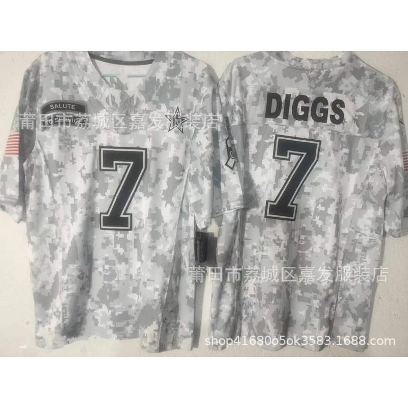 Camiseta de Rugby Camuflada Edición Homenaje Águilas Texans Cowboys Leones 49ers Aficionados Hombres Algodón Ropa Deportiva