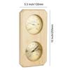 Wood Sauna Thermometer & Hygrometer Wall-Mounted Spa Accessory Mechanical No Battery Required - For Family Hotel Sauna Steam