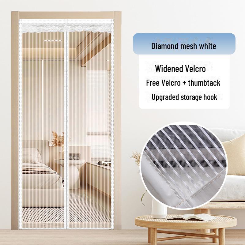 Stanzfreier magnetischer Moskitonetz-Türvorhang für Schlafzimmer