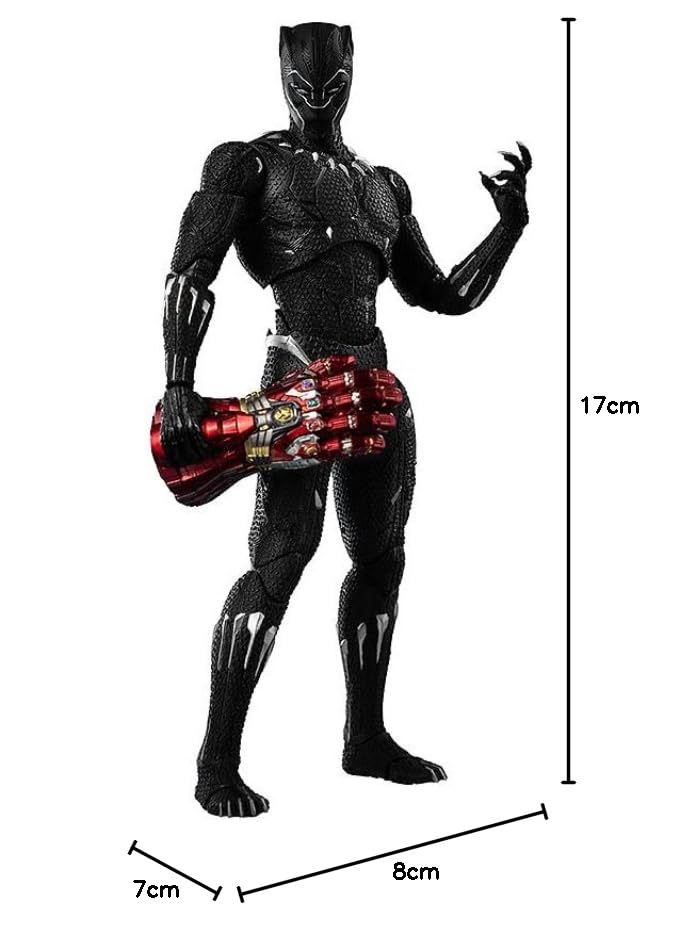 Marvel Studios The Infinity Saga DLX Black Panther 1/12 Scale ABS, PVC, and Zinc Alloy Painted Action Figure
