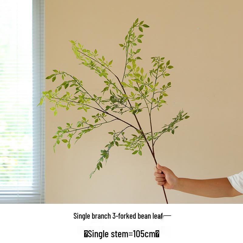 Nandina Artificial Green Plant Branch for Decor - Ideal for Living Rooms, Malls, Landscaping, Floor Ornaments, and Photography Props.