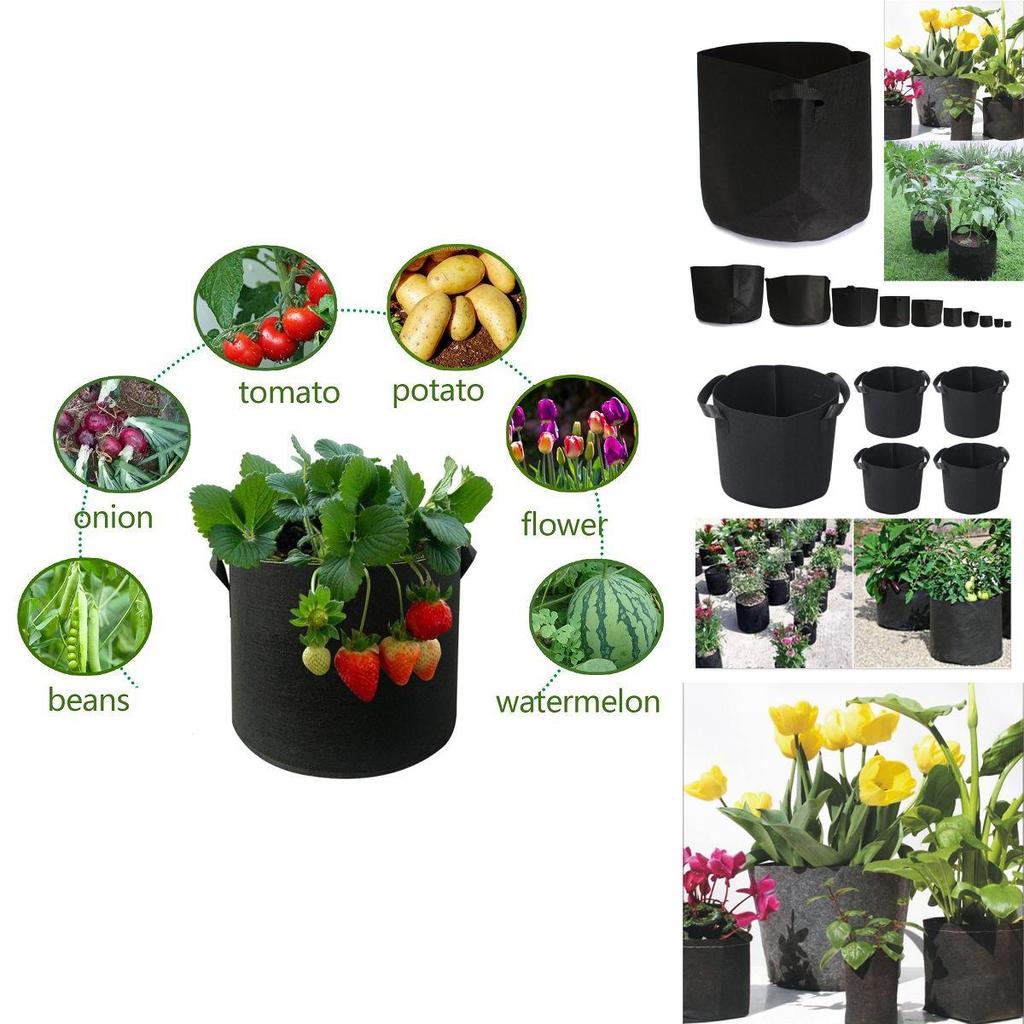 Versatile Fabric Root Pots Smart Plant Grow Pot Bags With Large Capacity For Thriving Plants
