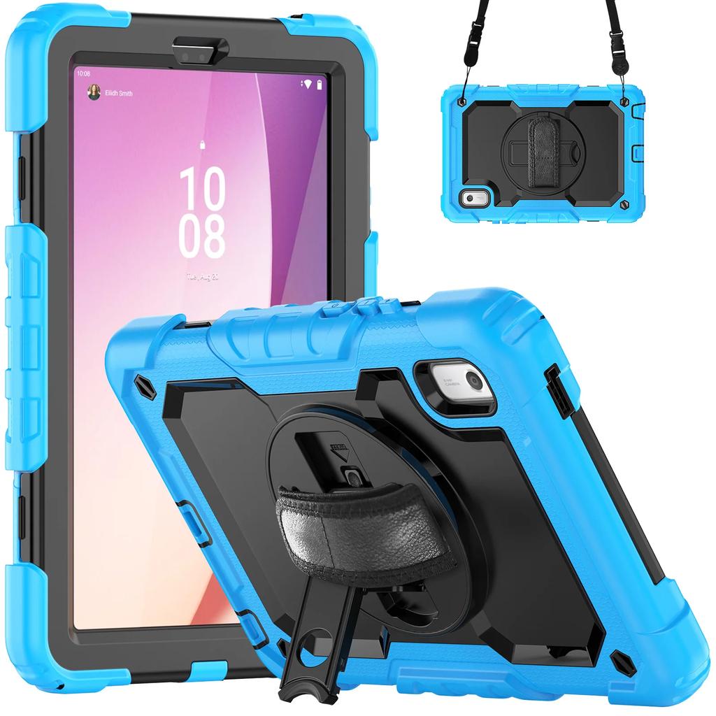 Kids Case For Tab M9 9 Inch TB-310FU Case With Rotating Hand Strap Shoulder Strap Proof Case With Built-in Protector