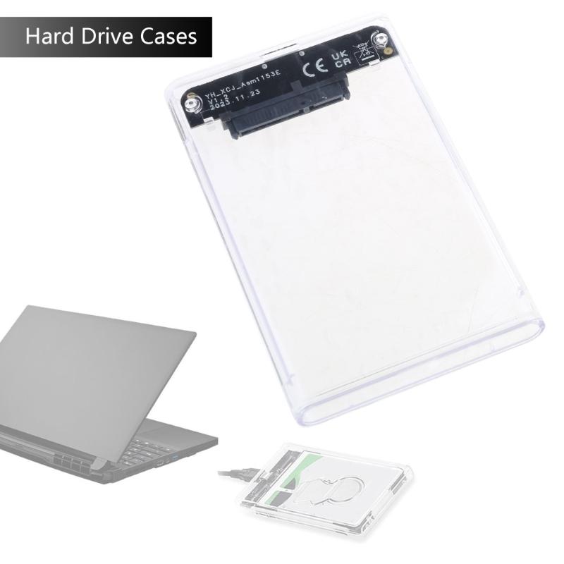 2.5inch Hard Drive Enclosure USB3.0 to SATA3.0 Adapters Supports SSD & HDD 9.5mm 7mm Externals Hard Drive Enclosure
