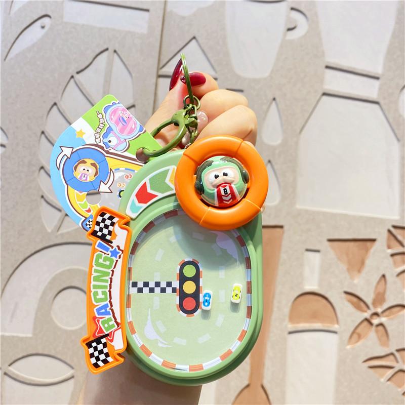 Creative Fun Racing Competitive Speed Educational Toys Keychain Pendant Student School Bag Pendant Keychain