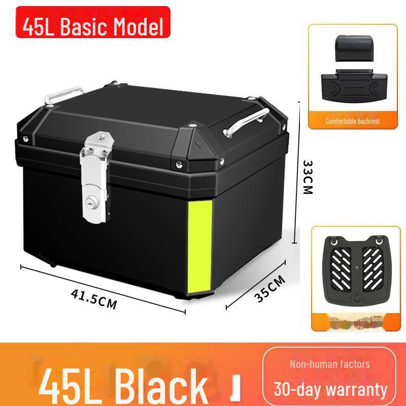 Universal Waterproof Motorcycle and Electric Scooter Trunk: Large Capacity Tail Box for Storage and Takeout