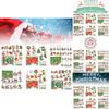 Colorful Acrylic Christmas Gift Blind Box Diy Diamond Painting Keychain Set 15 Pieces