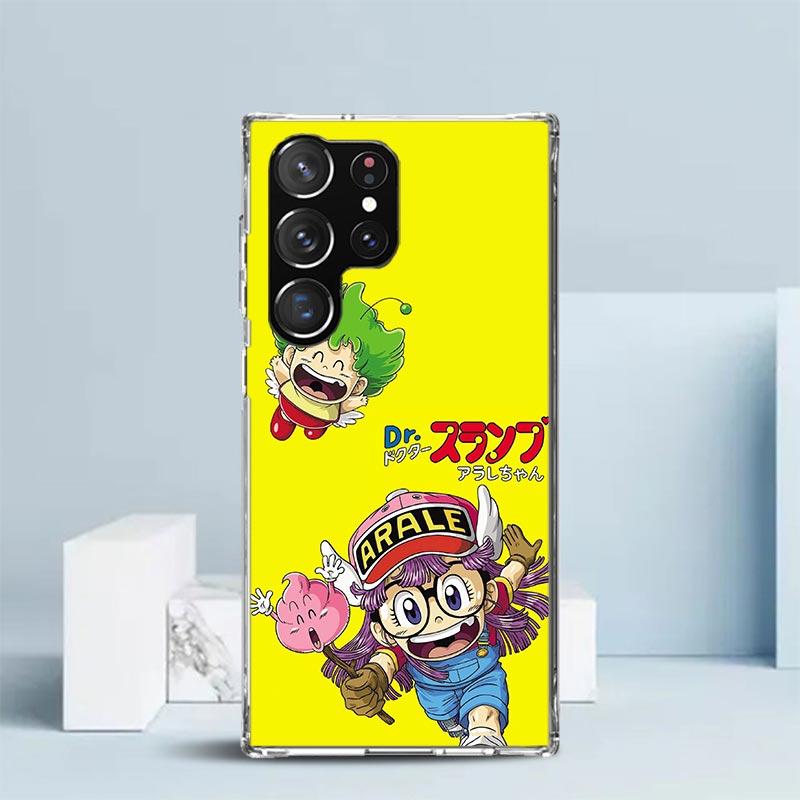 Arale Dr Slump Phone Case For Samsung Galaxy S24 S25 Edge S26 Ultra S22 S23 Plus S21 + S20 FE Soft TPU Back Cover Galaxy S22 S23