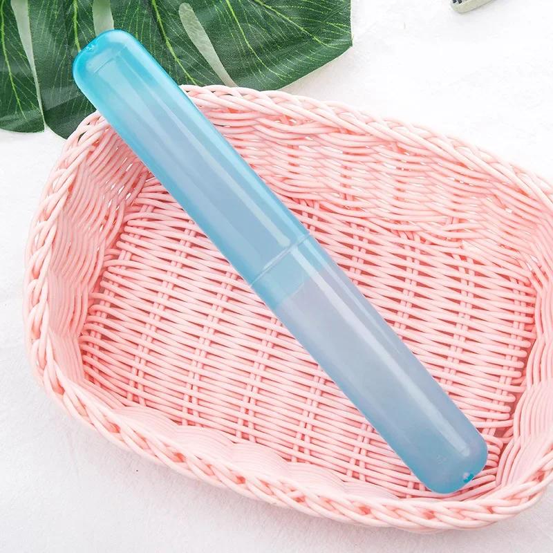 1pc Travel Portable Toothbrush Holder Transparent Storage Box Case Practical Container Toothbrush Box Organizer Bathroom Tools