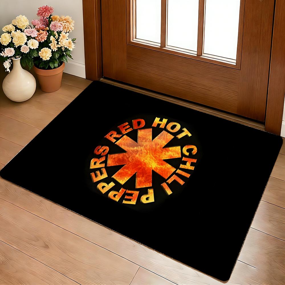 

Red Hot Chili P-Peppers Band Floor Mat Cozy Flannel Soft Thick Non-Slip Mat For Living Room Bedroom Kitchen Decor Rugs 40x60cm