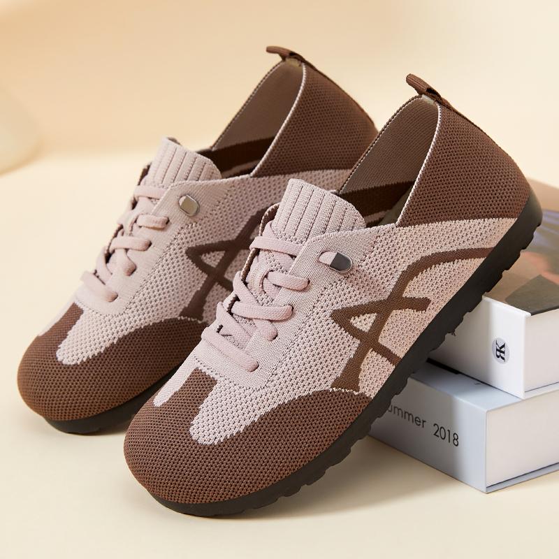 

New Ladies Summer Breathable Casual Shoes Fashion Lightweight Outdoor Walking Sports Women s Shoes Free Shipping 41 шоколадний